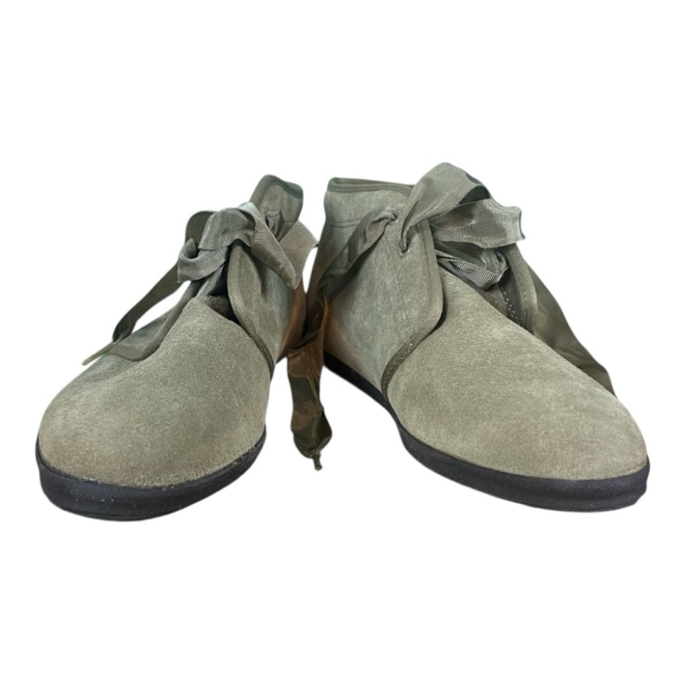 Keds Light Olive Suede Chukka Boots - Vintage